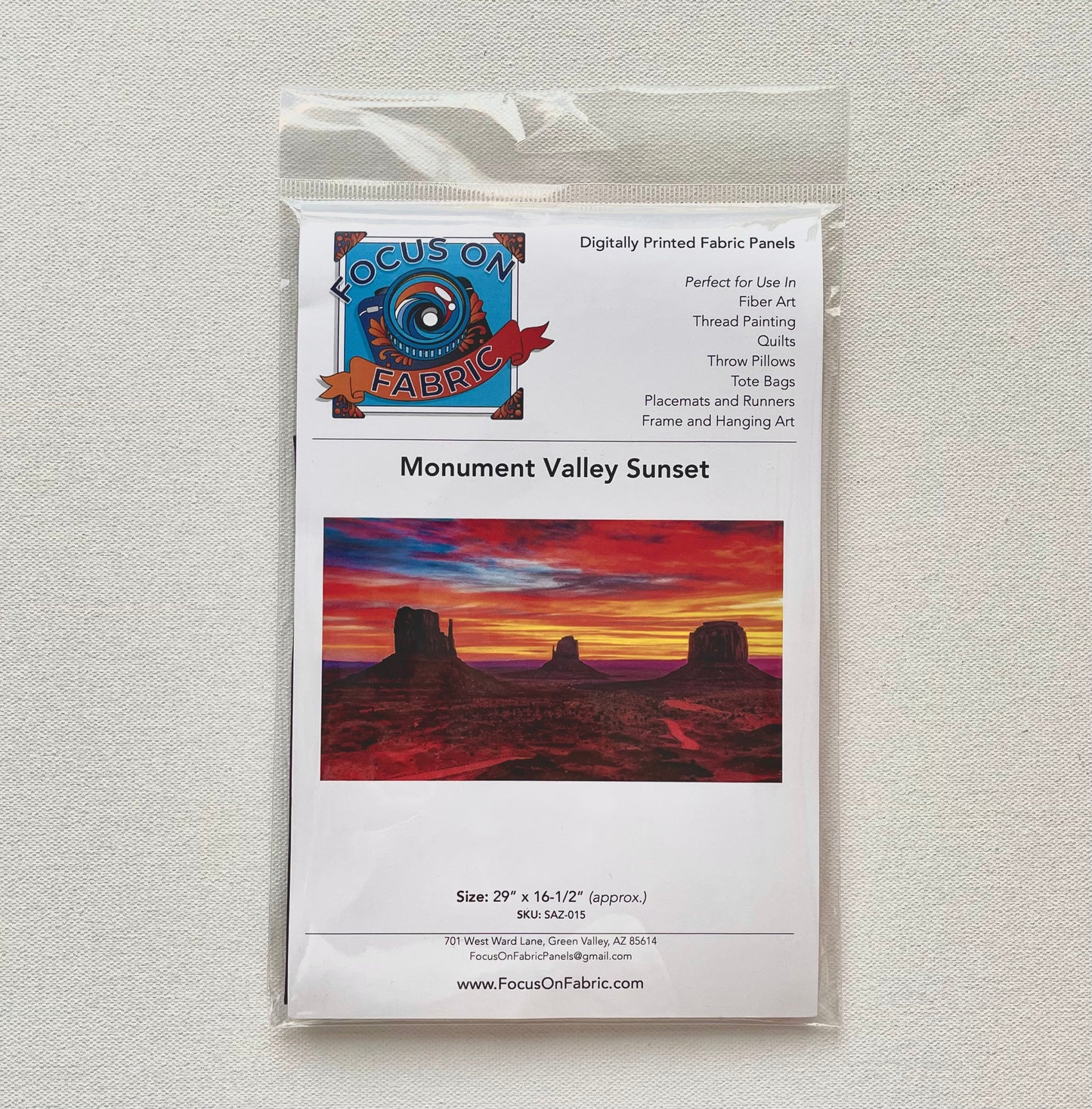 Monument Valley Sunset Panel