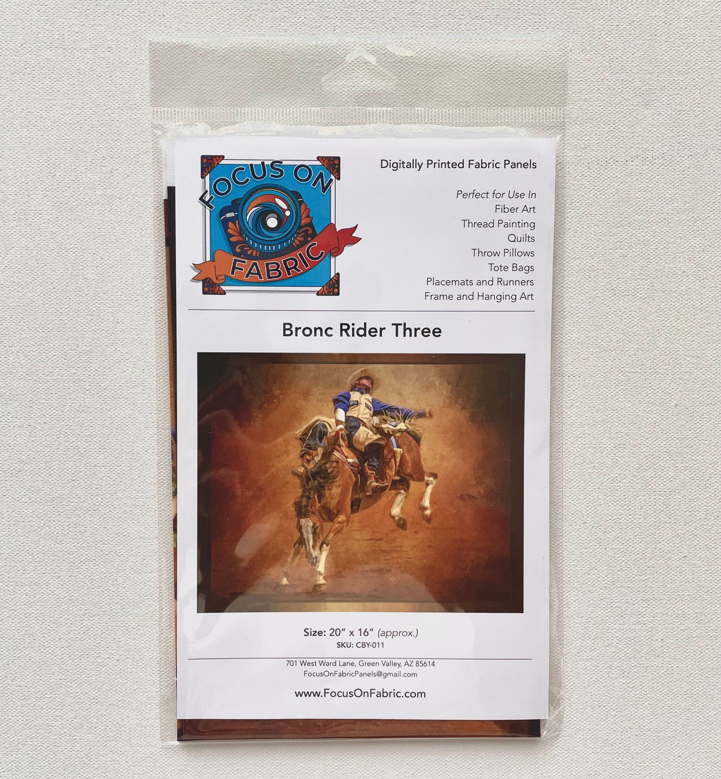 Bronc Rider Panel (Tan)