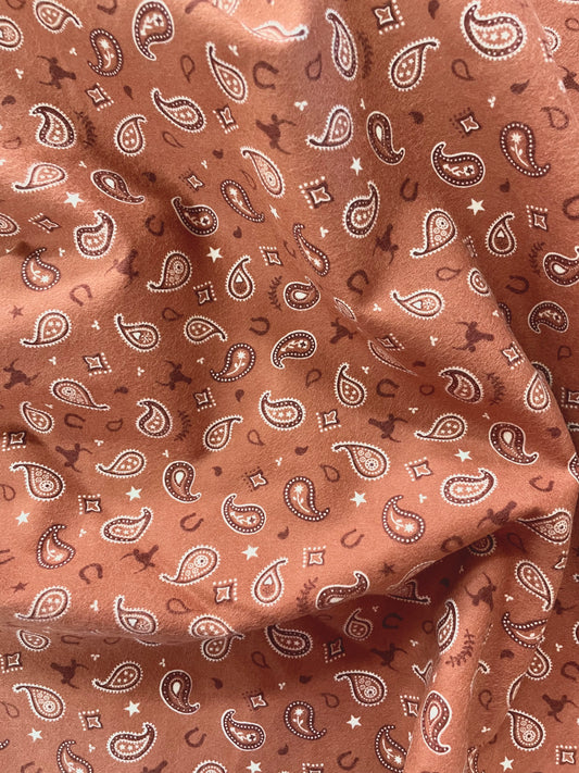 Flannel Lil Buckaroos Paisley Brown