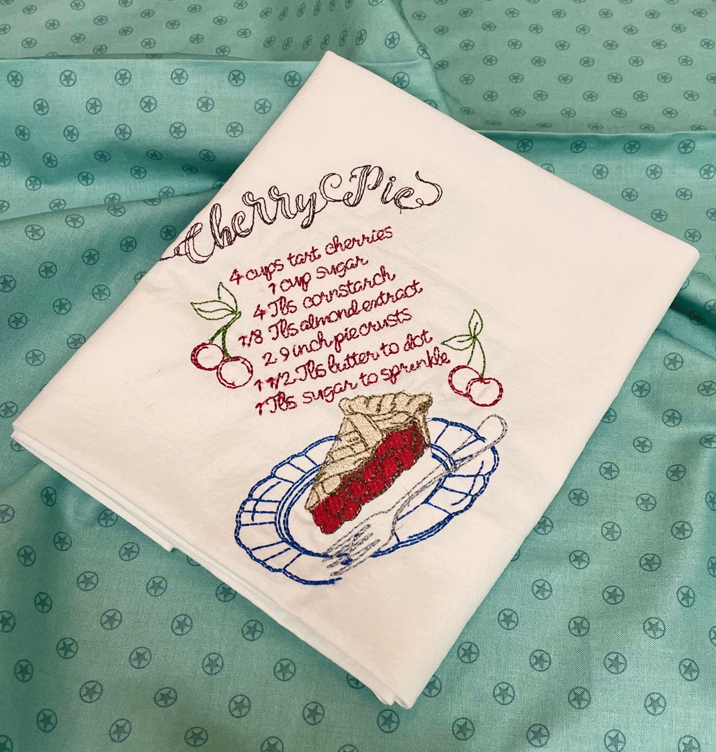 Cherry Pie Recipe Terry Towel
